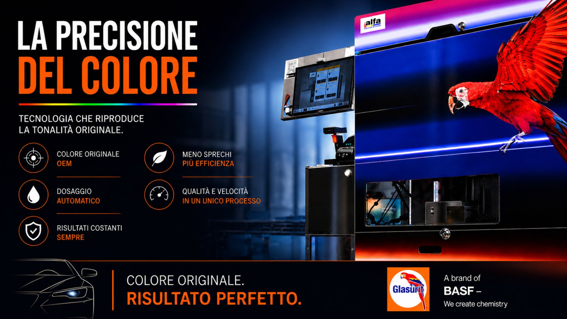La precisione del colore non è un dettaglio. È il cuore di una riparazione perfetta.
